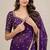 Classic fandy satin premium designer saree with elegant mirror lace