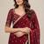 Designer fandy satin premium embroidered saree with mirror lace border