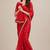 Premium fandy satin embroidered designer saree with mirror lace
