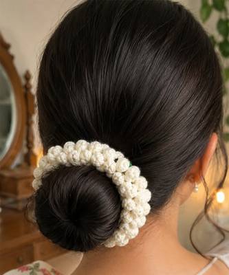 Handmade Crochet Mogra Style Gajra 2