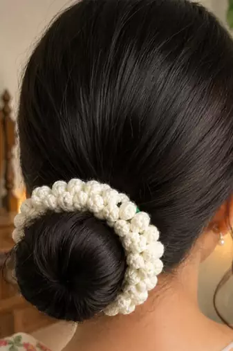 Handmade Crochet Mogra Style Gajra