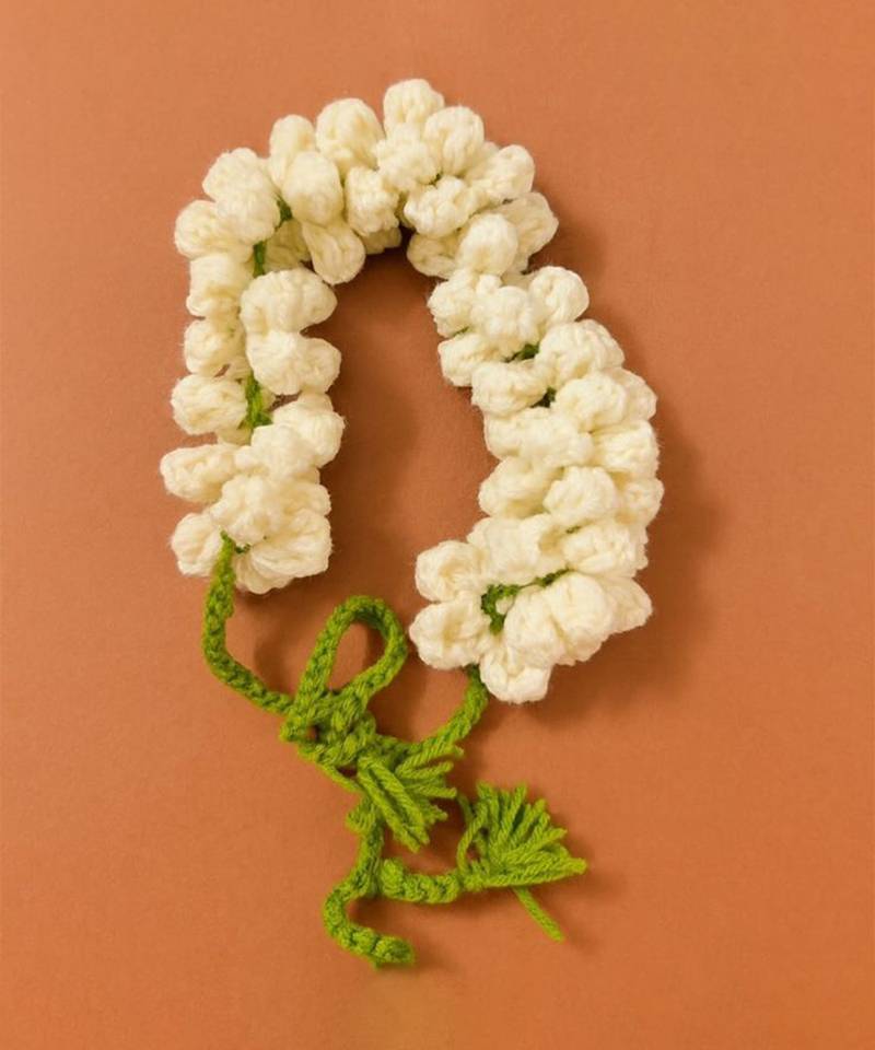 Handmade Crochet Mogra Style Gajra
