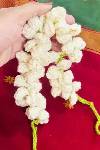 Handmade Crochet Mogra Style Gajra