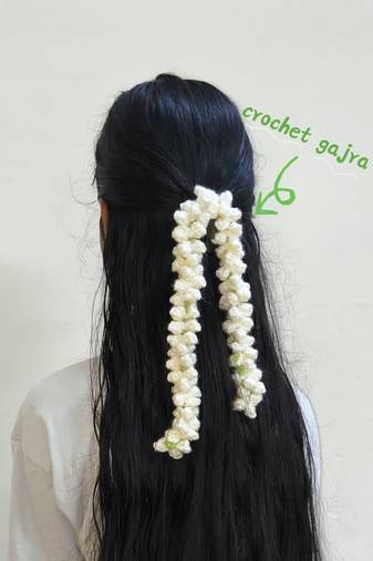 Handmade Crochet Mogra Style Gajra