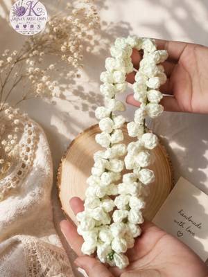 Handmade Crochet Mogra Style Gajra 2