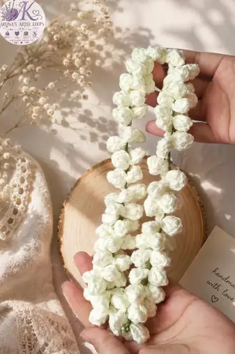 Handmade Crochet Mogra Style Gajra
