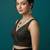 Black embroidered traditional saree blouse