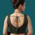 Black embroidered traditional saree blouse