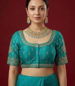 Rama embroidered traditional saree blouse