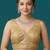 Gold embroidered traditional saree blouse