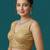Gold embroidered traditional saree blouse