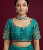 Rama embroidered traditional saree blouse