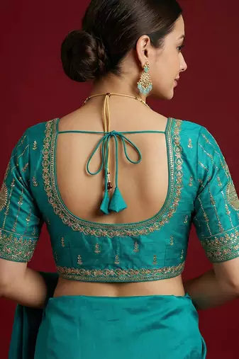 Rama embroidered traditional saree blouse