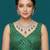 Green embroidered traditional saree blouse