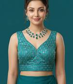 Rama embroidered traditional saree blouse