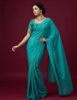 Rama embroidered traditional saree blouse 5