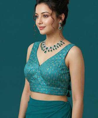 Rama embroidered traditional saree blouse 3