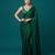 Green embroidered traditional saree blouse