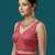 Pink embroidered traditional saree blouse