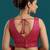 Pink embroidered traditional saree blouse