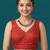 Red embroidered traditional saree blouse