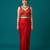 Red embroidered traditional saree blouse