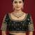 Black embroidered traditional saree blouse