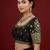 Black embroidered traditional saree blouse
