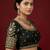 Black embroidered traditional saree blouse