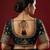 Black embroidered traditional saree blouse