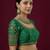 Green embroidered traditional saree blouse