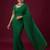 Green embroidered traditional saree blouse