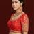 Red embroidered traditional saree blouse