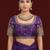 Wine embroidered traditional saree blouse