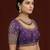Wine embroidered traditional saree blouse