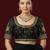 Black embroidered traditional saree blouse