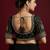 Black embroidered traditional saree blouse