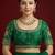 Green embroidered traditional saree blouse