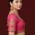 Pink embroidered traditional saree blouse