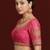 Pink embroidered traditional saree blouse