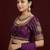 Purple embroidered traditional saree blouse