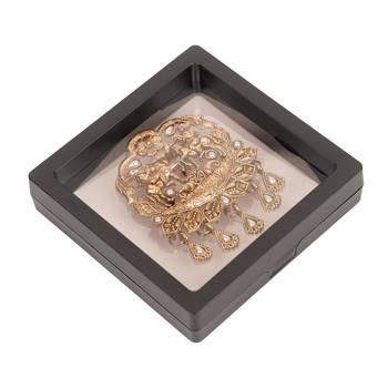 Gold-plated twin horse rider brooch for men 5