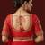Red embroidered traditional saree blouse