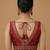 Maroon embroidered traditional saree blouse