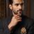 Twin bird with white stone detailing brooch - gold plated for men