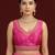 Light pink embroidered traditional saree blouse