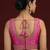 Light pink embroidered traditional saree blouse