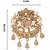 Antique gold plated brooch elephant motif for men