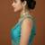 Blue embroidered traditional saree blouse