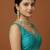 Blue embroidered traditional saree blouse